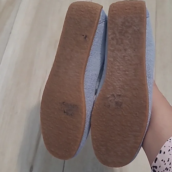 Rothy's Light Blue Loafers with Cream Lining Size 6w - Picture 7 of 8